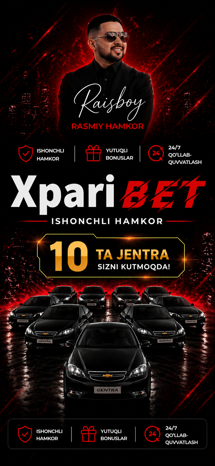 XpariBET — 10 ta Jentra